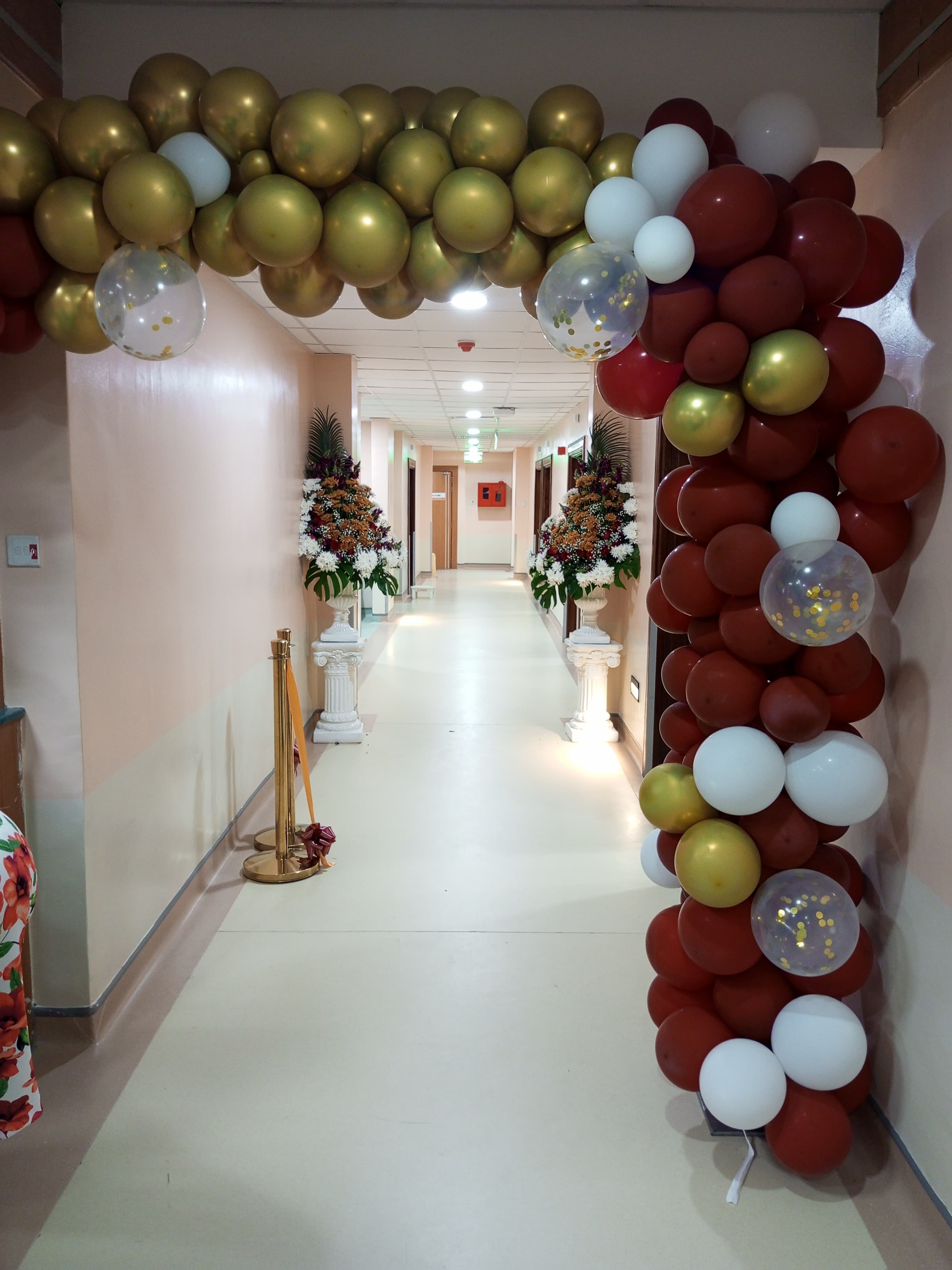 Hospital corridor grand opening — Design & Build project